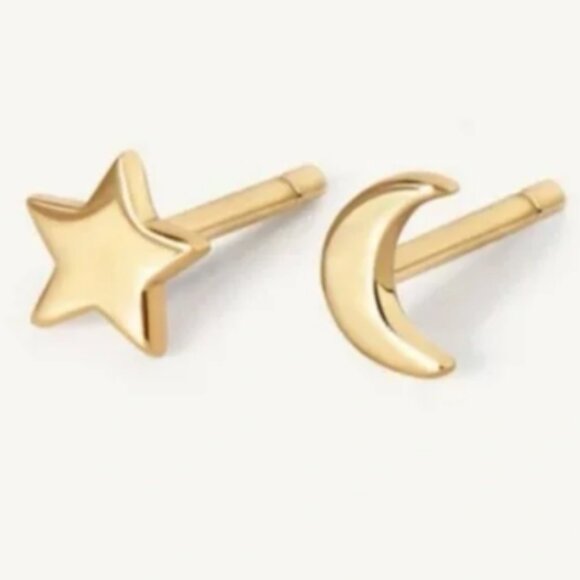 Great Set Melinda Maria Starry Night Necklace Gold Diamondettes Bonus Earrings - Picture 4 of 7